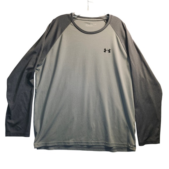 Under Armour Long‎ Sleeve Athletic Shirt Raglan Training XXL workout wear lounge - Picture 1 of 8